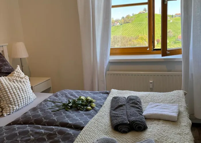 公寓 Glanz Und Gloria Weingartenapartment An Der Kellerstrasse, Viele Buschenschaenke, Sehr Ruhige Lage, Herrliche Aussicht! 里欧查赫