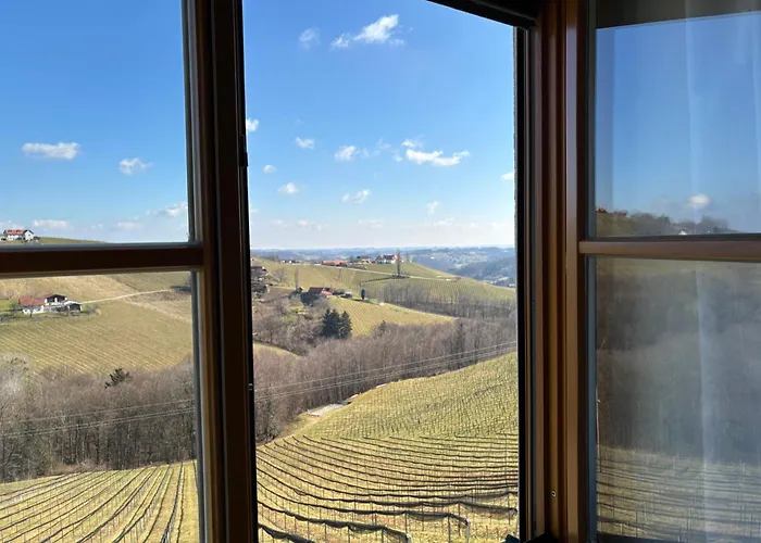 Glanz Und Gloria Weingartenapartment An Der Kellerstrasse, Viele Buschenschaenke, Sehr Ruhige Lage, Herrliche Aussicht! 公寓 里欧查赫